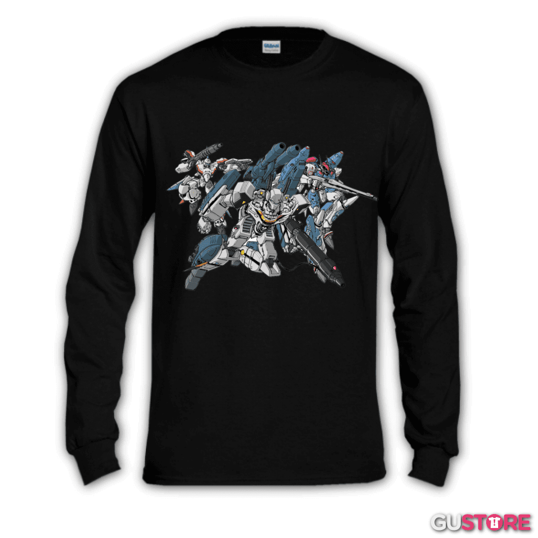 Polera manga larga Mechas