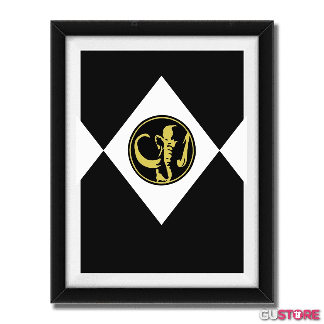 Cuadro decorativo Black Ranger pecho
