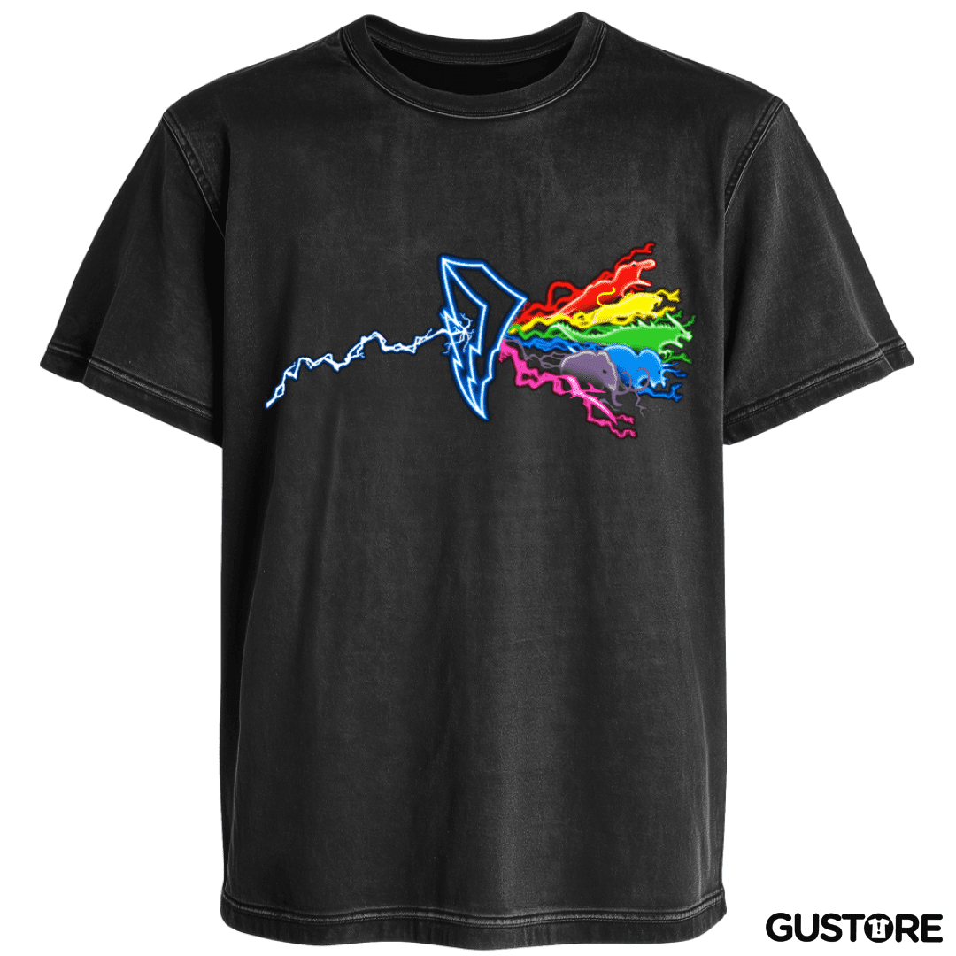 Polera desgastada Power Rangers Logo
