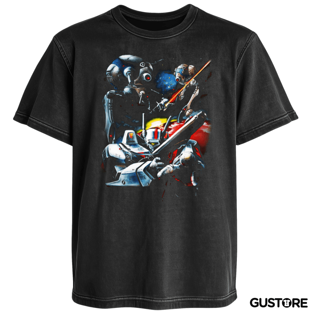 Polera desgastada Robotech boni