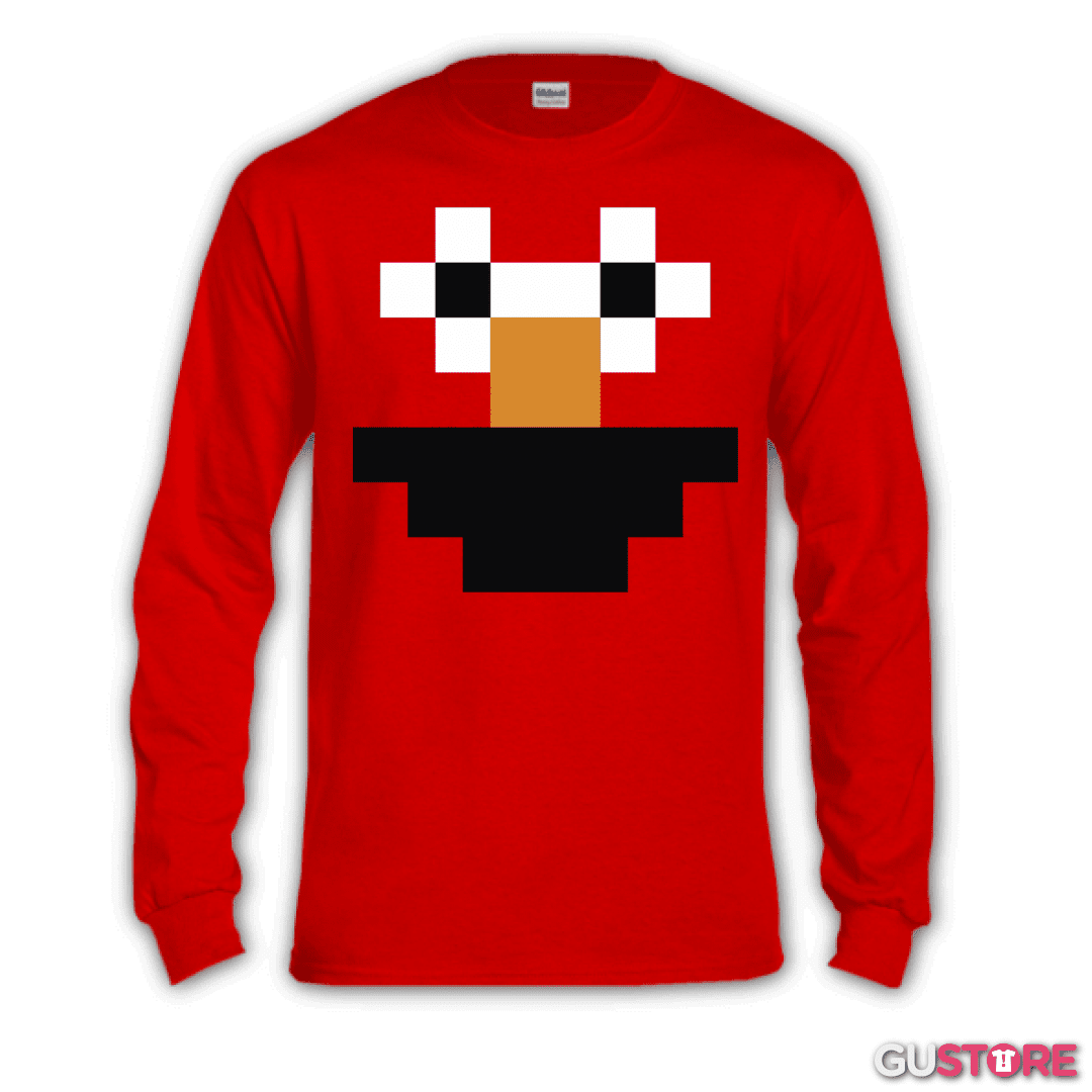 Polera manga larga Minecraft - Elmo Skin