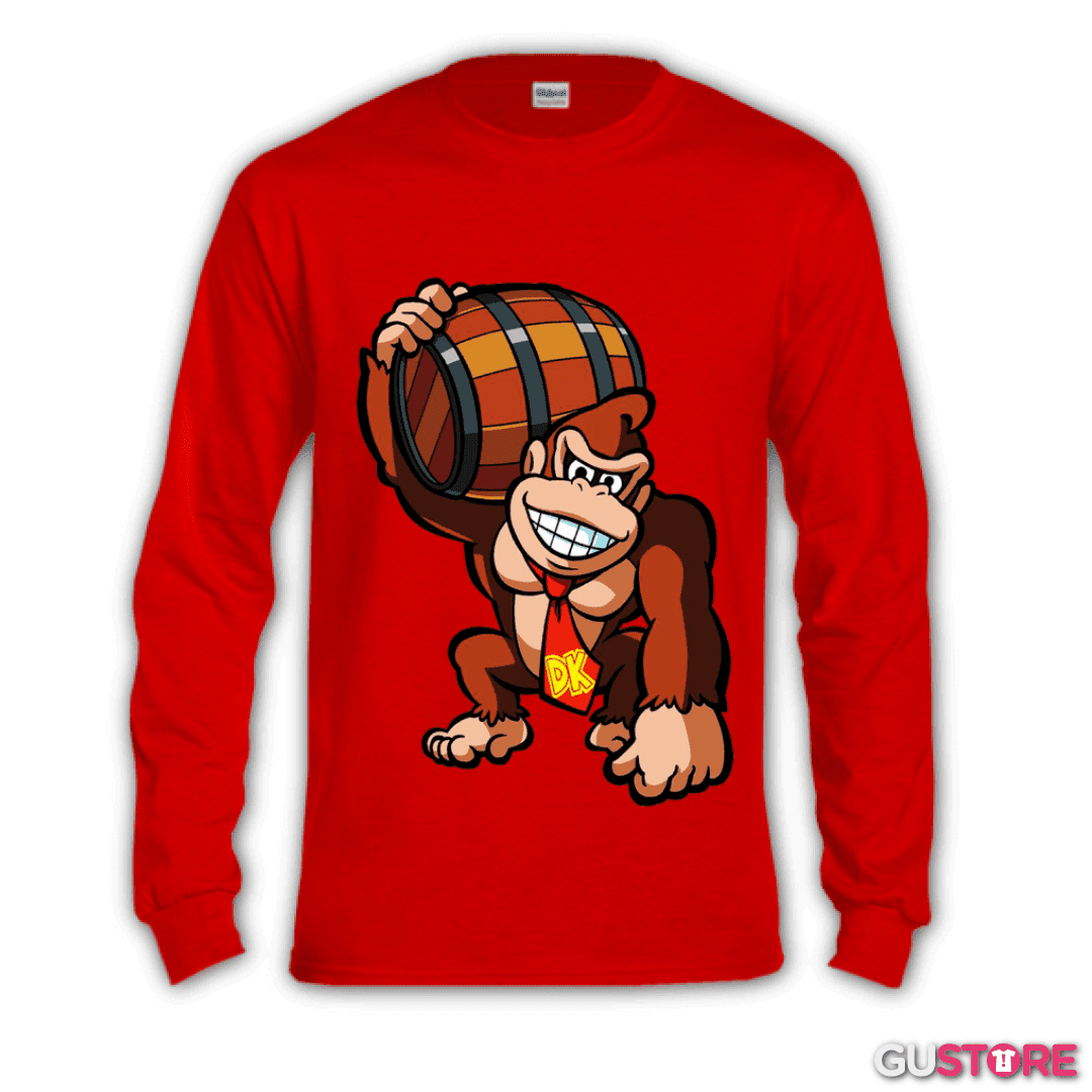 Polera manga larga Donkey Kong