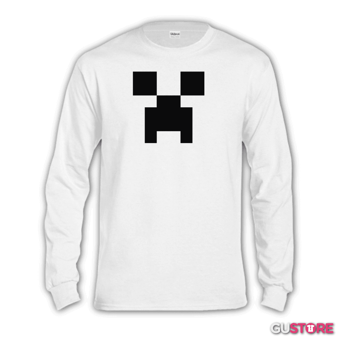 Polera manga larga Minecraft - Creeper