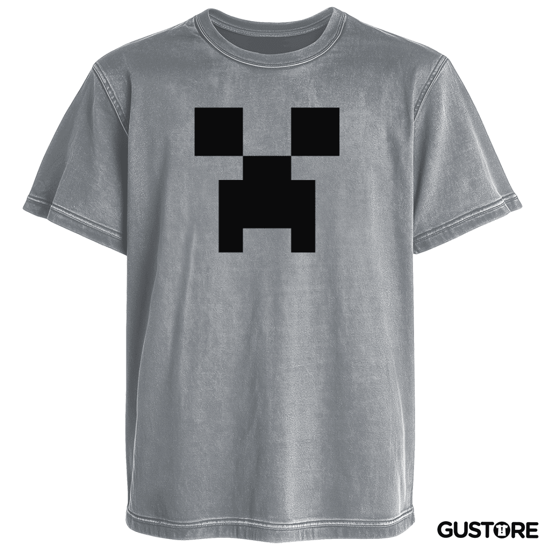 Polera desgastada Minecraft - Creeper