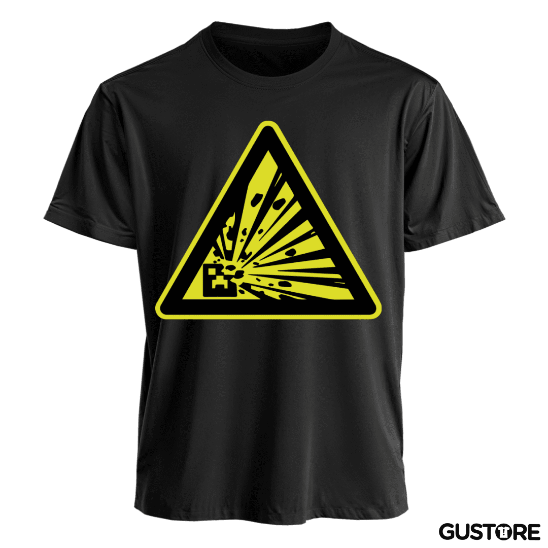 Polera Minecraft - Creeper explosive