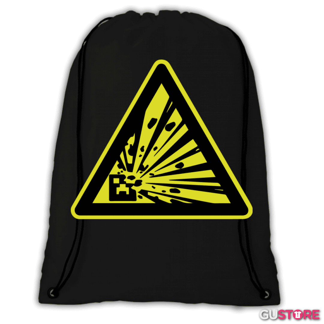 Mochila Minecraft - Creeper explosive