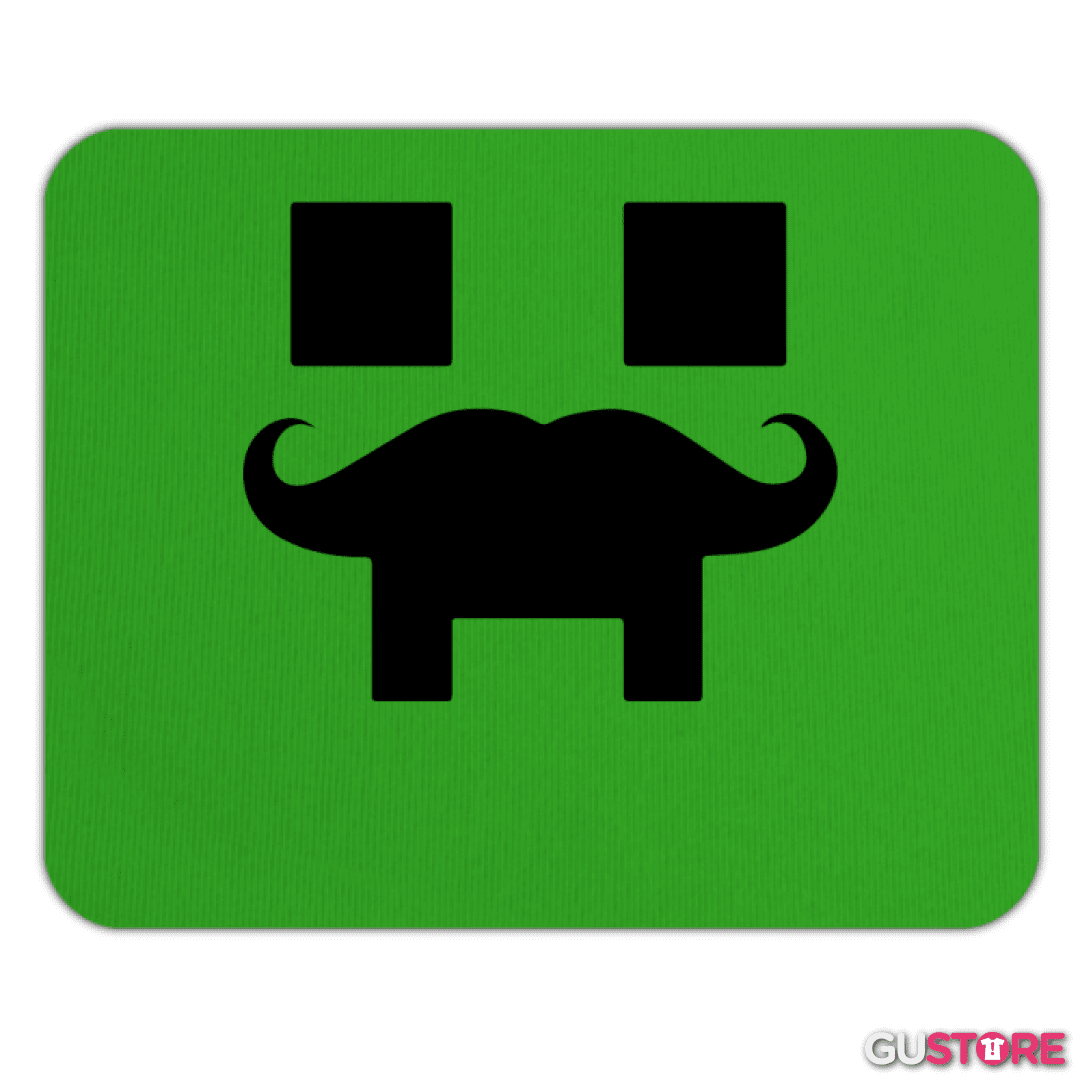 Mousepad Minecraft - Creeper Mustacho