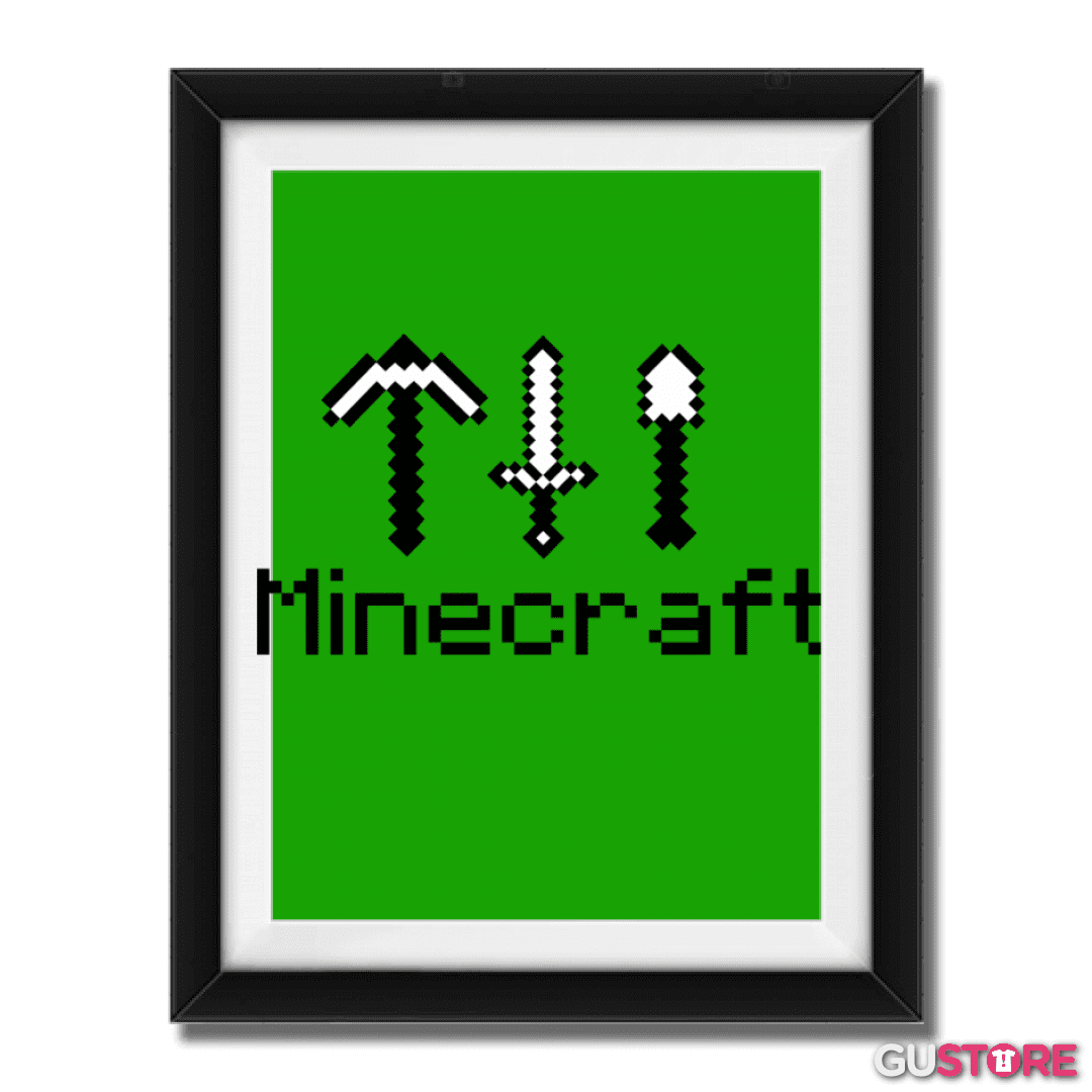 Cuadro decorativo Minecraft - Items