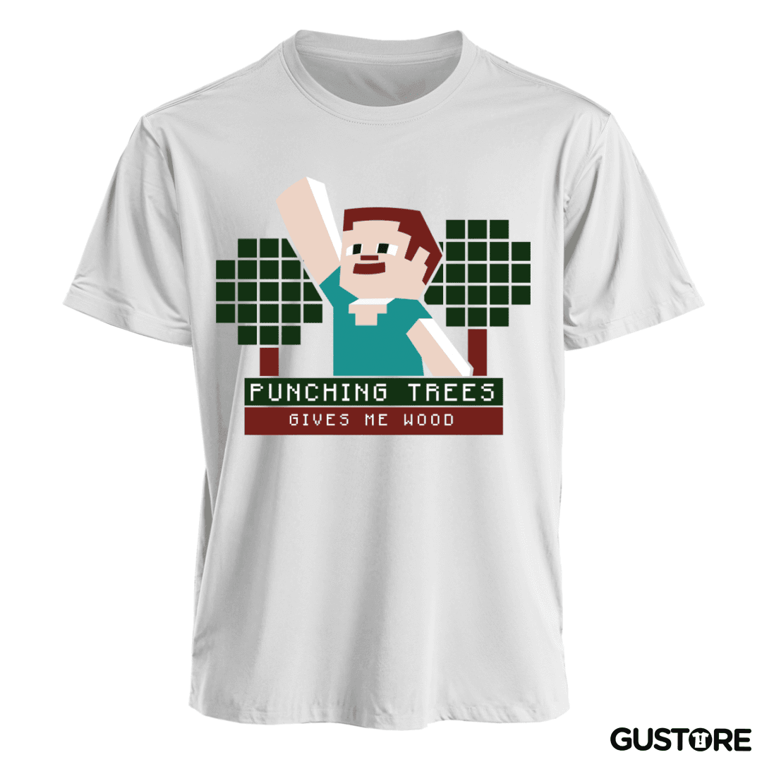 Polera Minecraft - Punching Tress