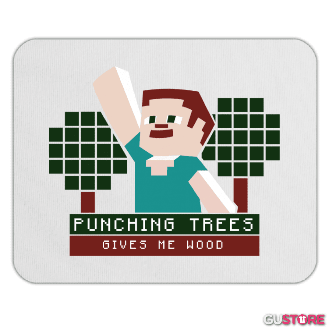 Mousepad Minecraft - Punching Tress