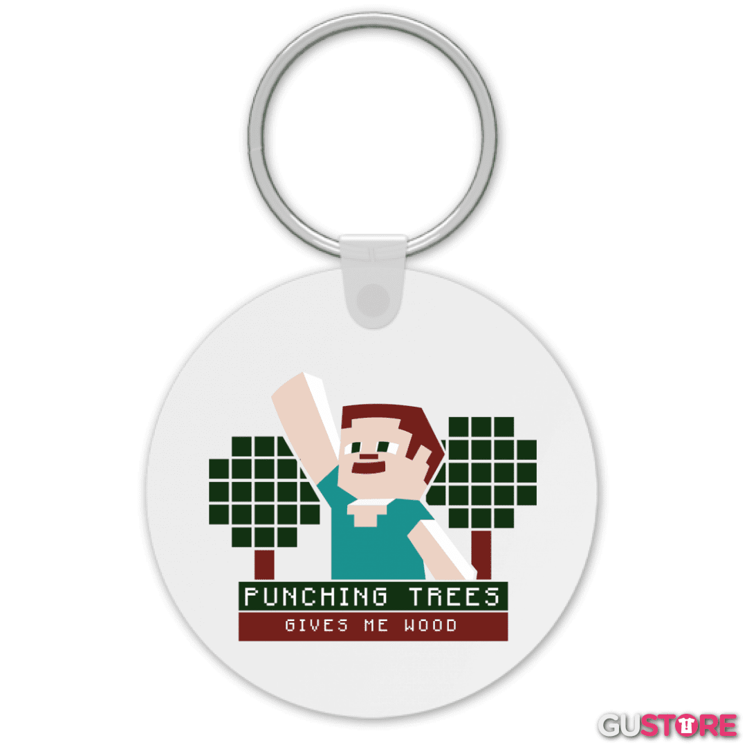 Llavero Minecraft - Punching Tress