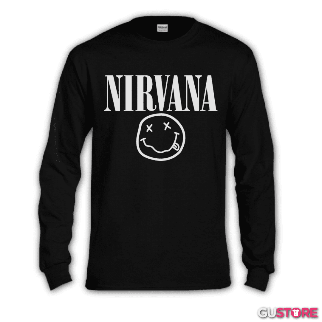 Polera manga larga Nirvana - Smile