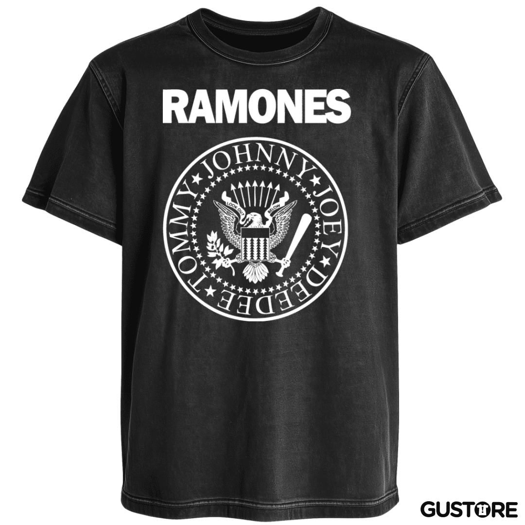 Polera desgastada Ramones