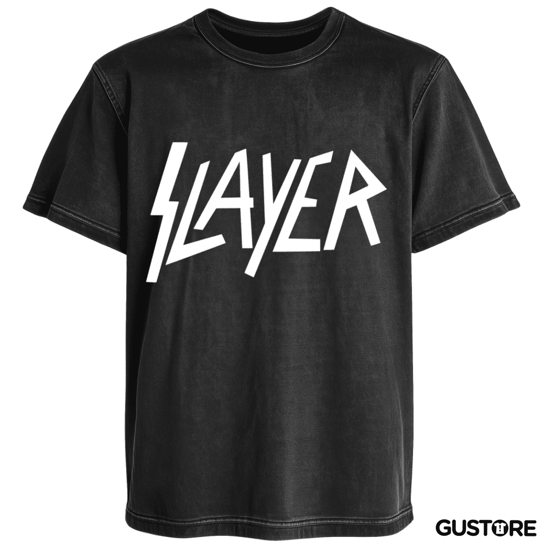 Polera desgastada Slayer - Logo