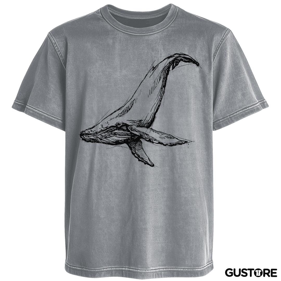 Polera desgastada Ballena