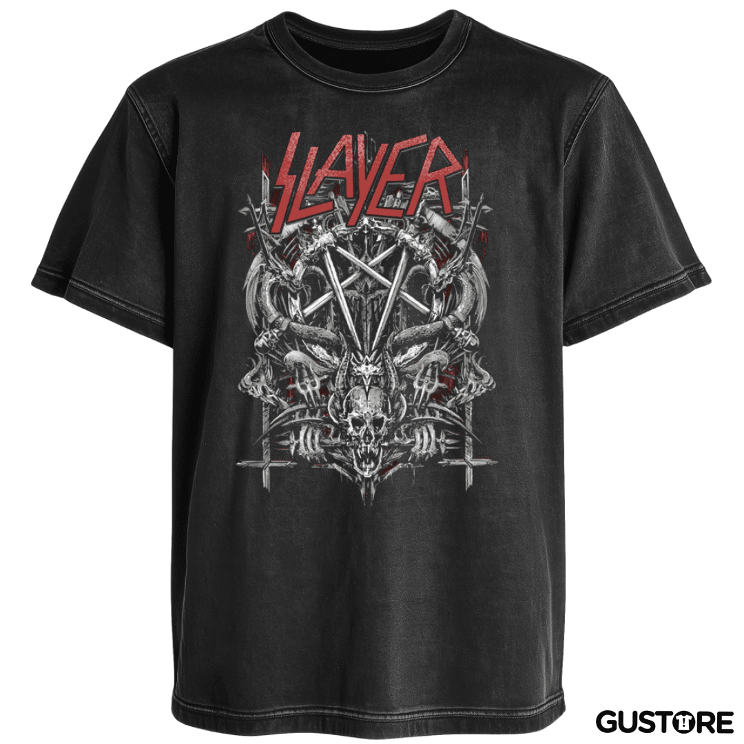 Polera desgastada Slayer 7
