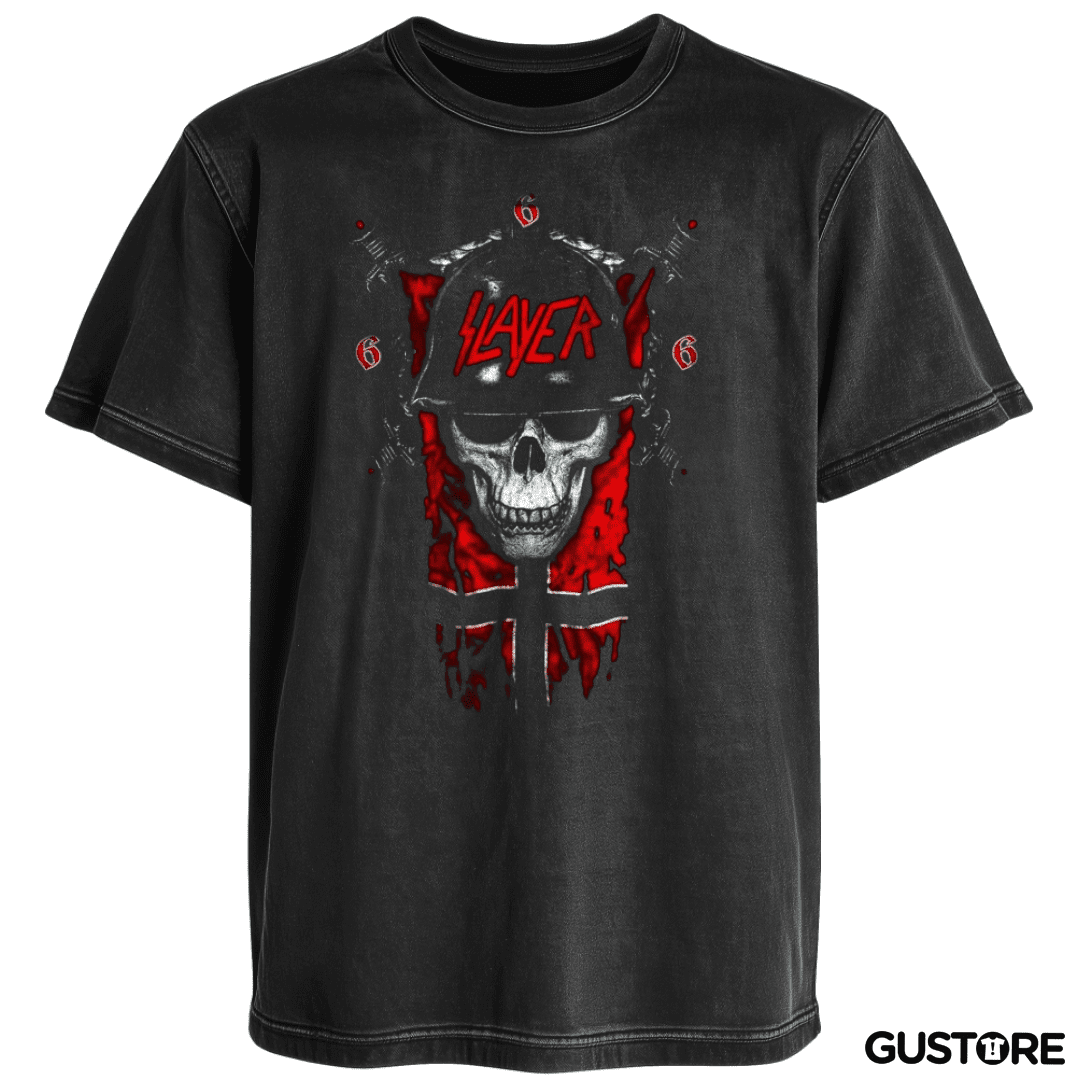 Polera desgastada Slayer 8