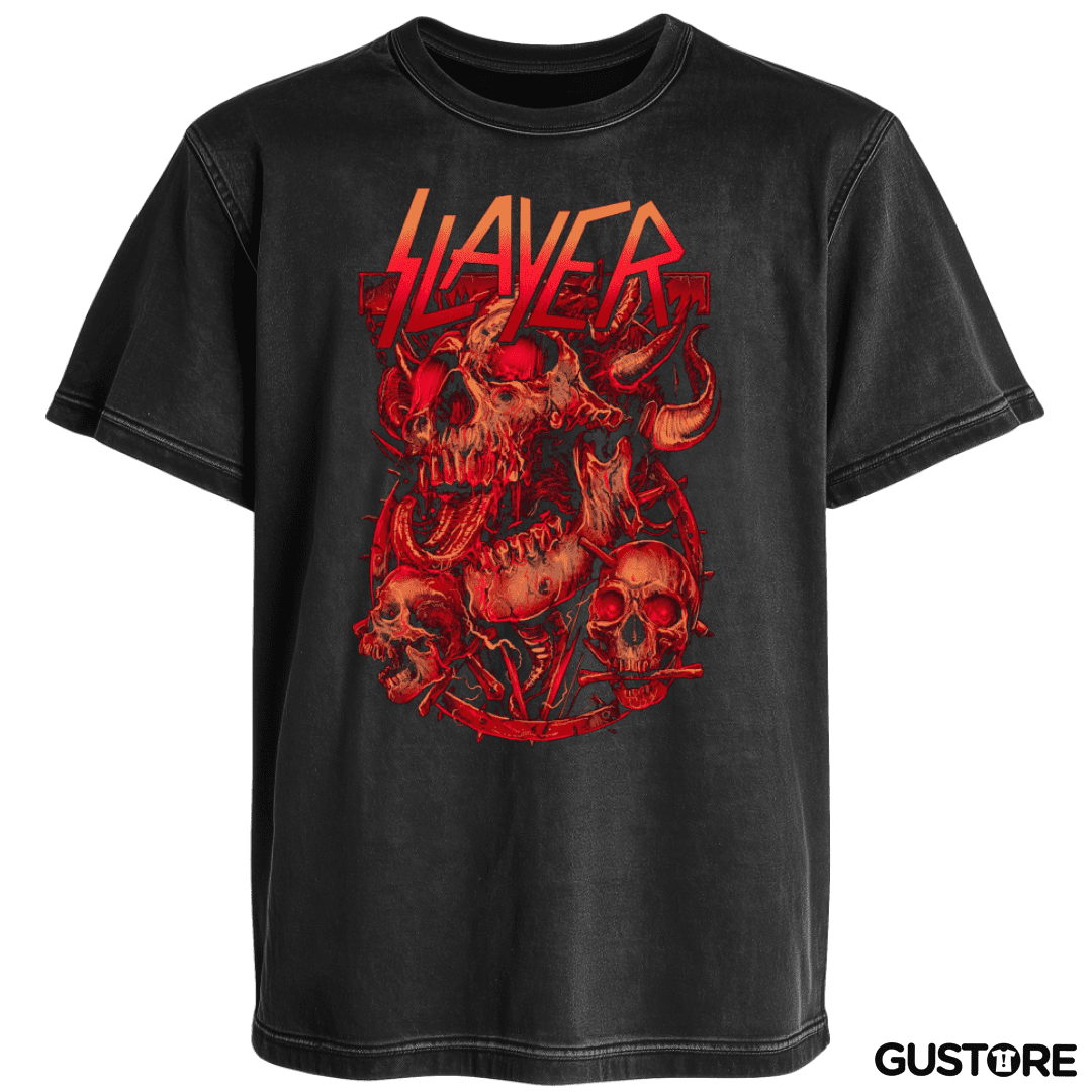 Polera desgastada Slayer 9