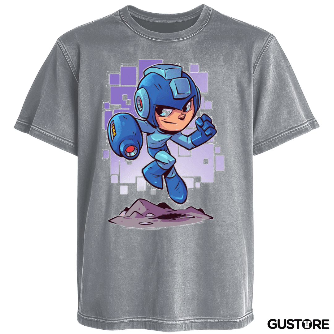 Polera desgastada Chibi Megaman 