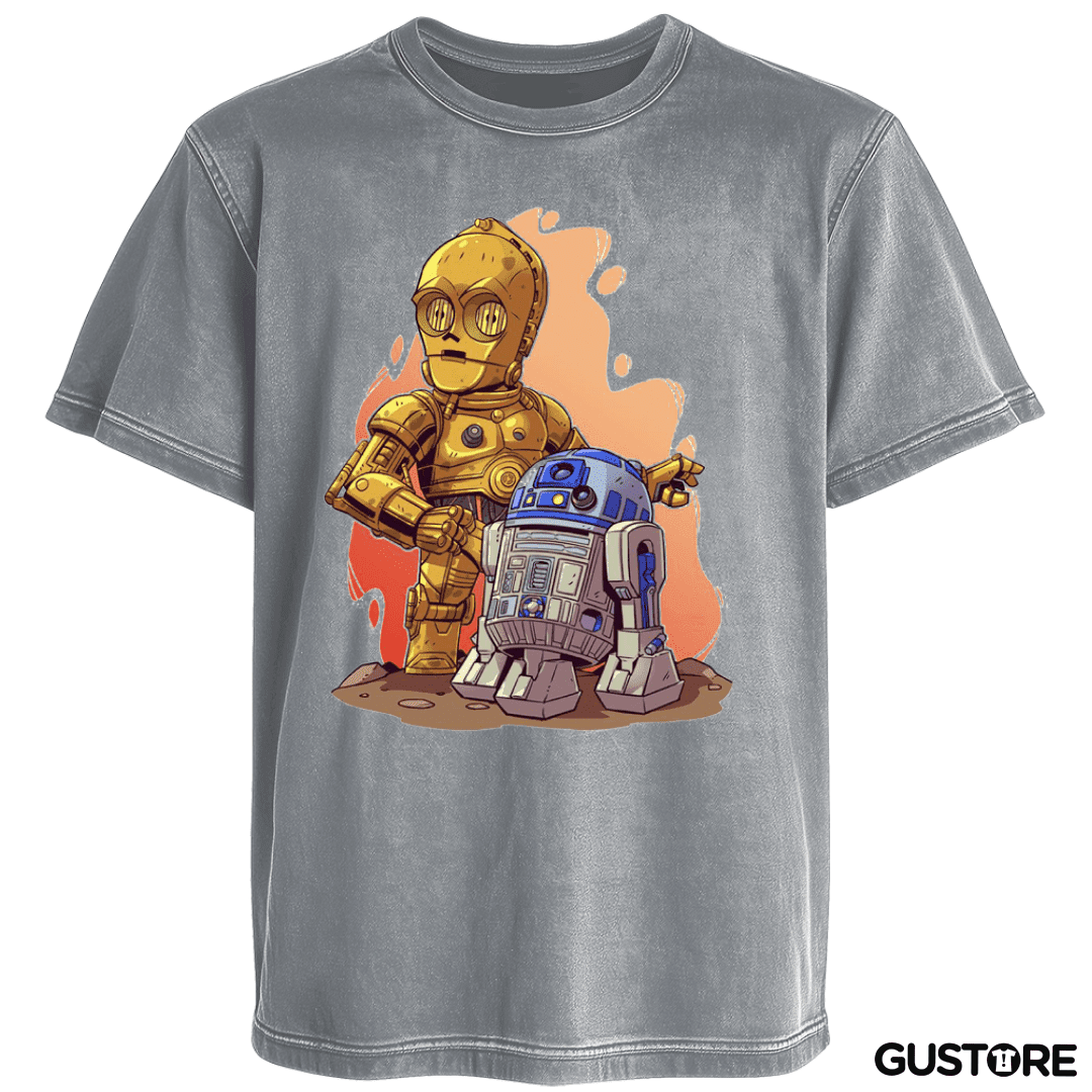 Polera desgastada Chibi Citripio y Arturito