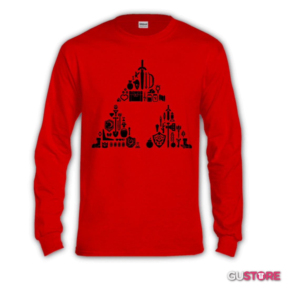 Polera manga larga The Legend Of Zelda - Items Triforce