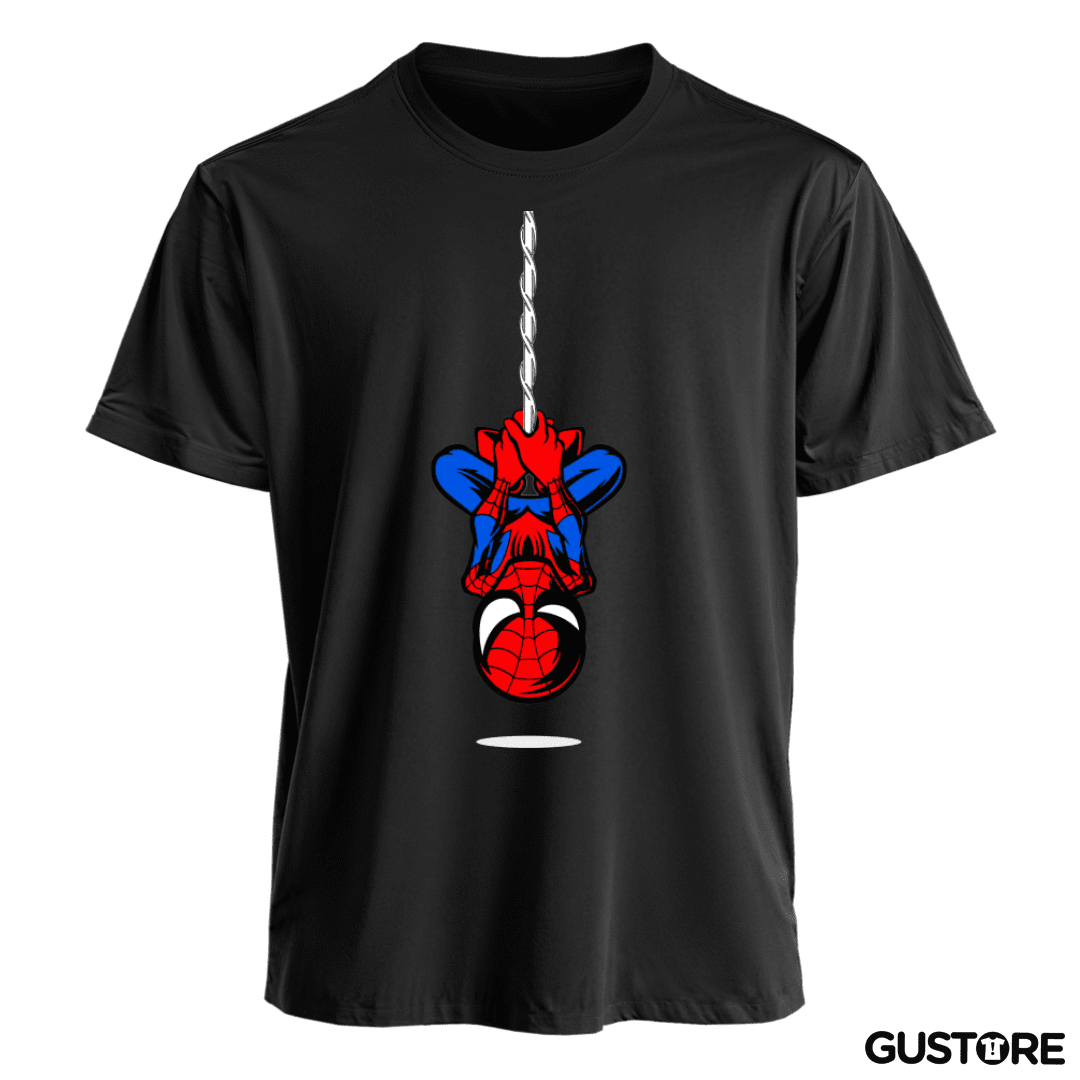 Polera Hombre araña colgando