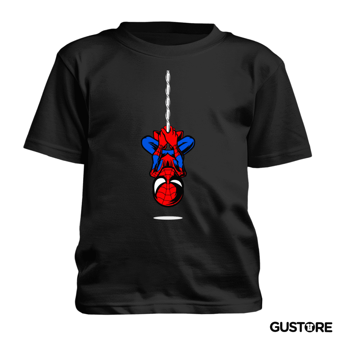 Polera de niño Hombre araña colgando