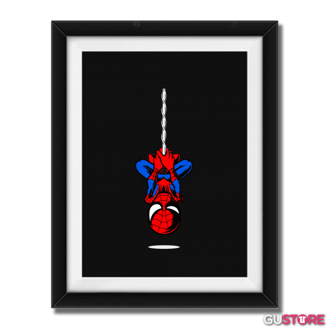 Cuadro decorativo Hombre araña colgando
