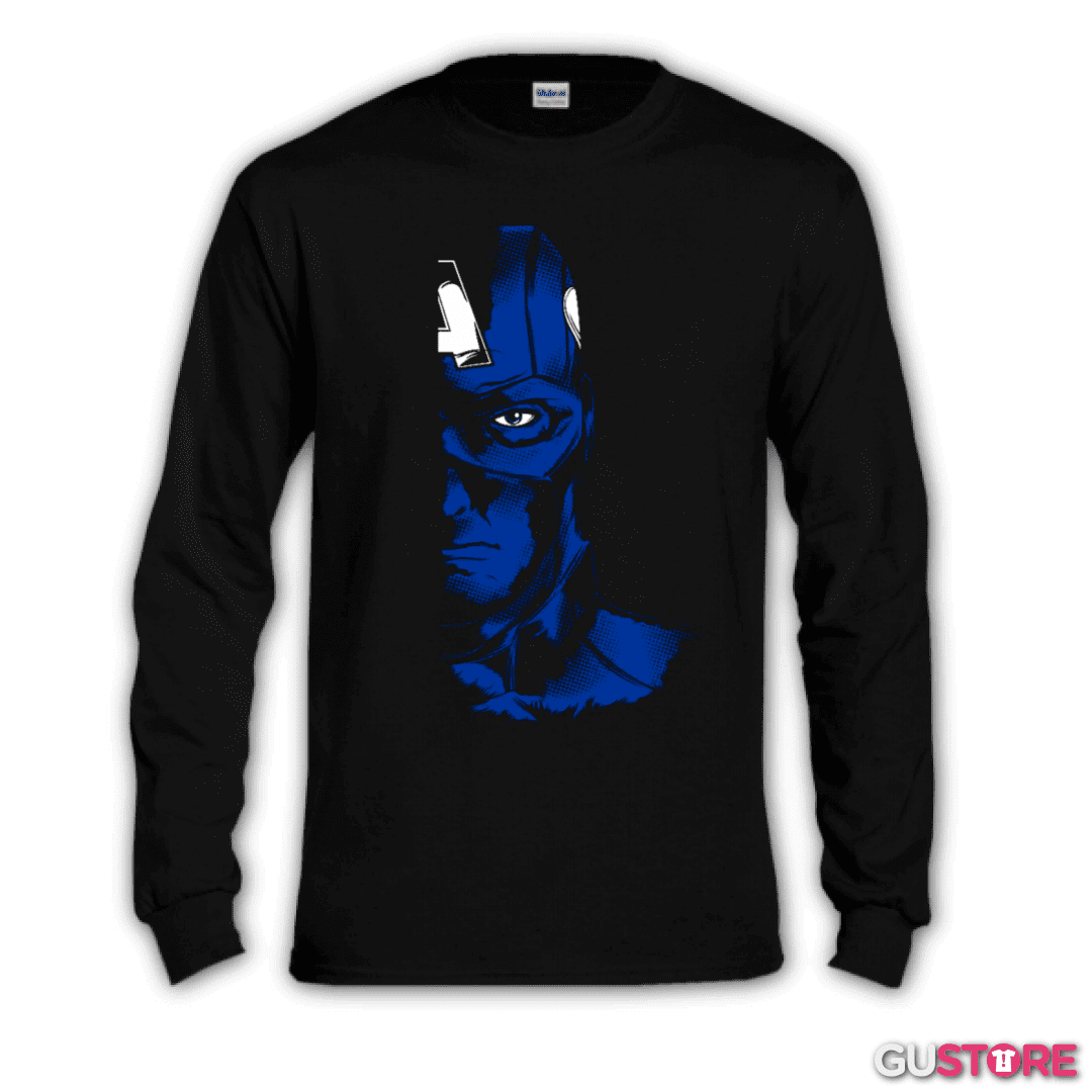 Polera manga larga Capitan america imp dir