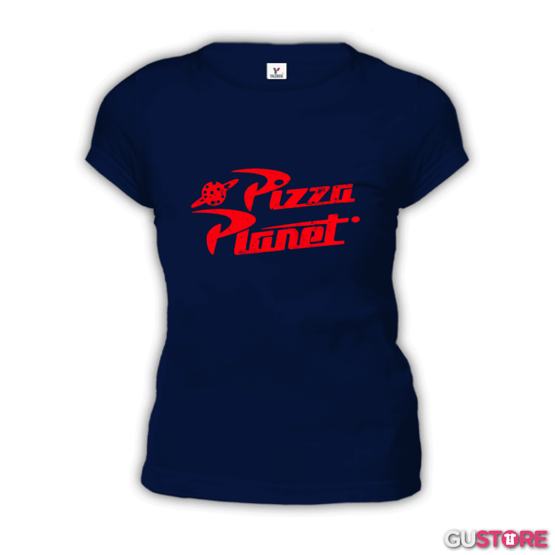 Polera de Mujer pizza planet