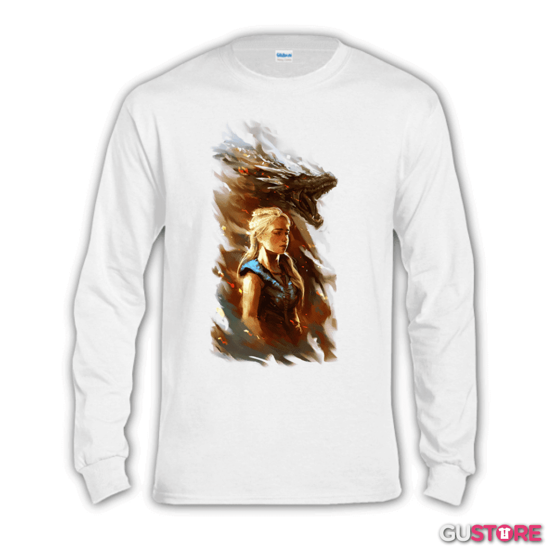 Polera manga larga La reina de dragones
