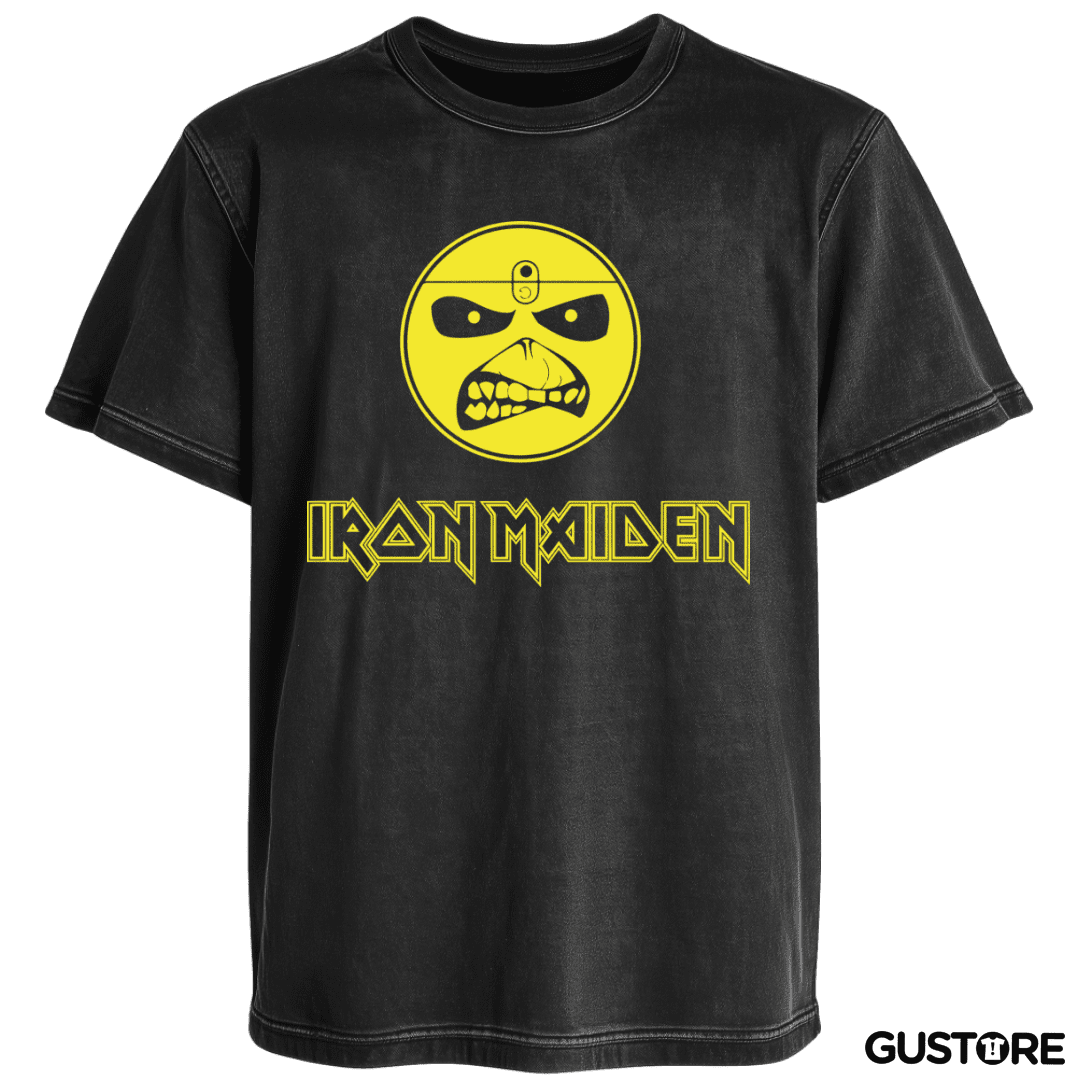 Polera desgastada Iron maiden