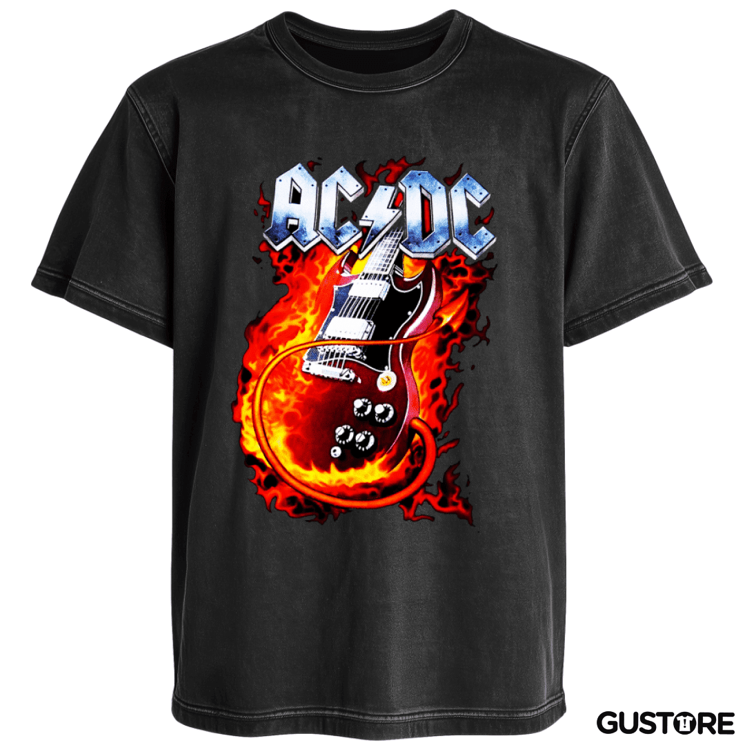 Polera desgastada ACDC