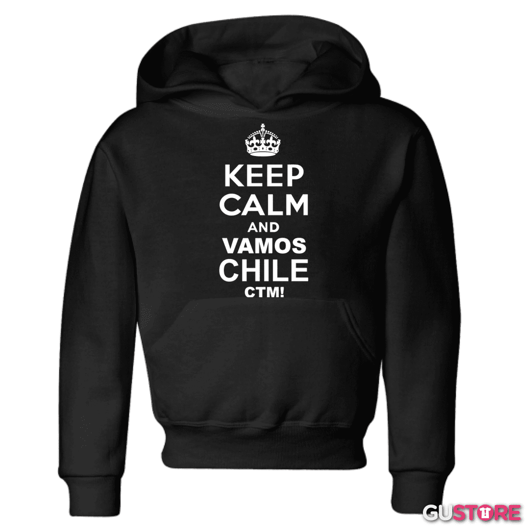 Poleron de niño Keep calm and vamos chile ctm