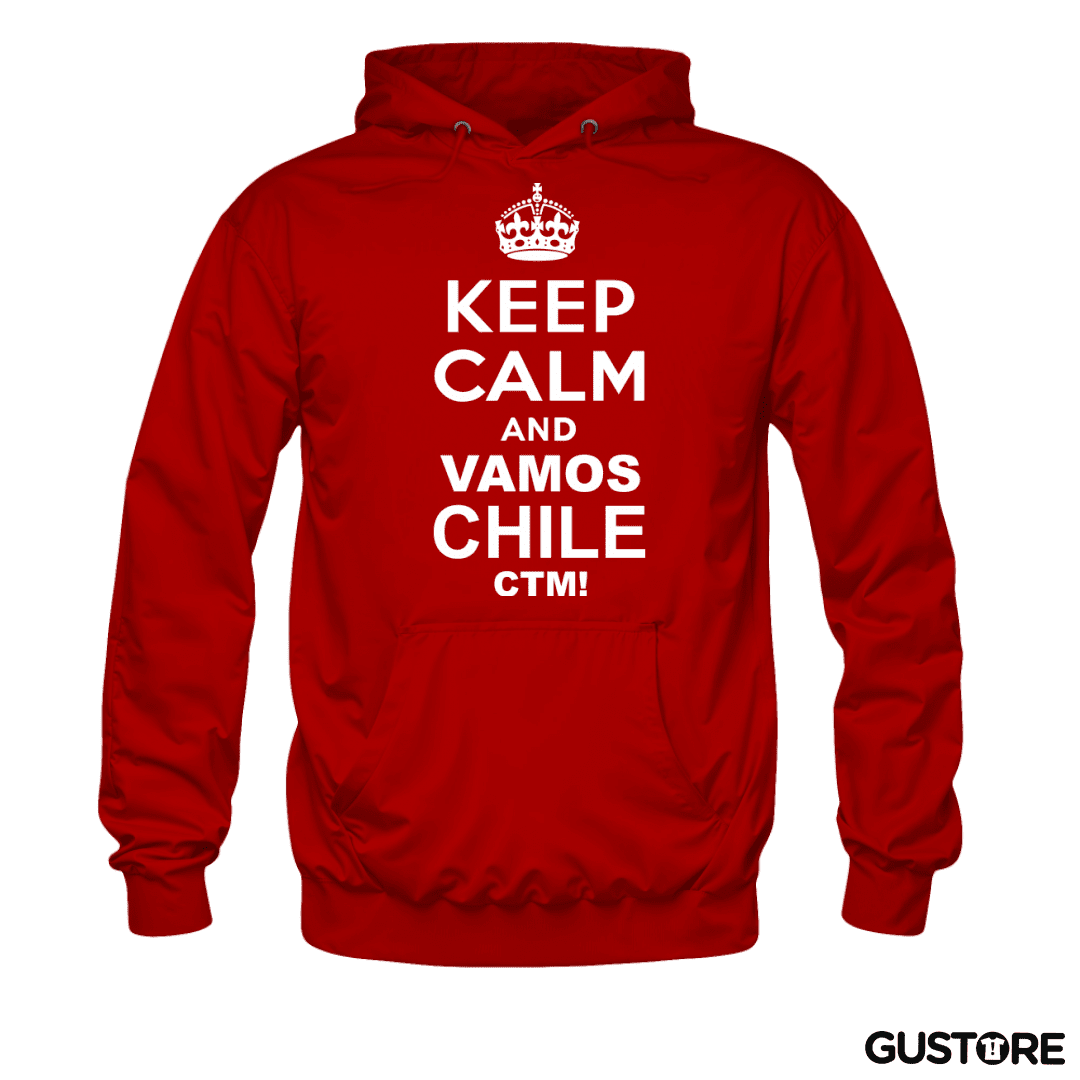 Polerón Canguro Keep calm and vamos chile ctm
