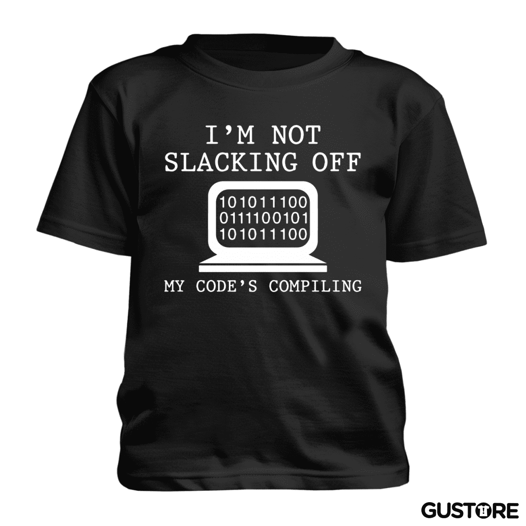 Polera de niño Im not slacking off my code compiling