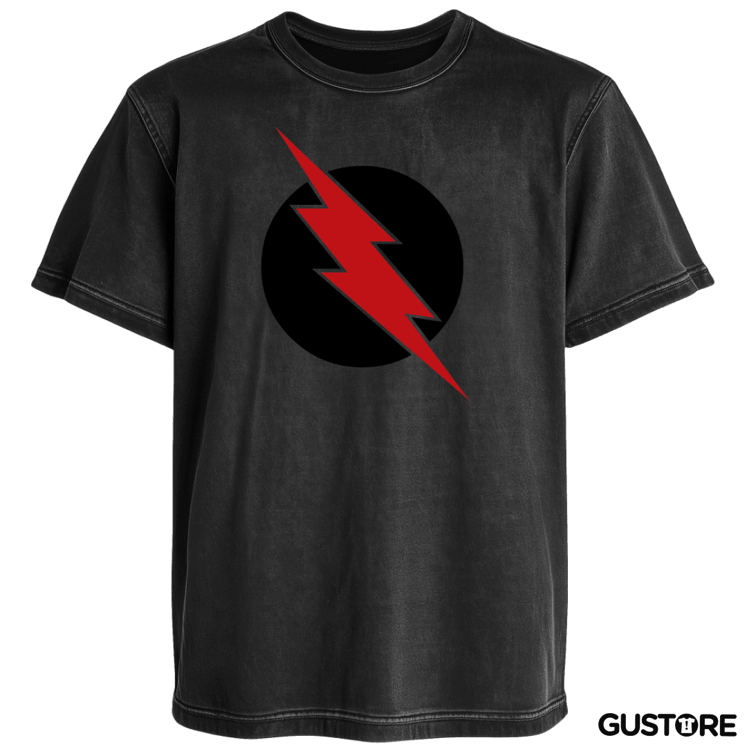 Polera desgastada Rayo circular reversa