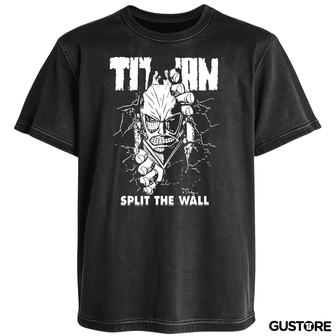 Polera desgastada Titan - Split The Wall