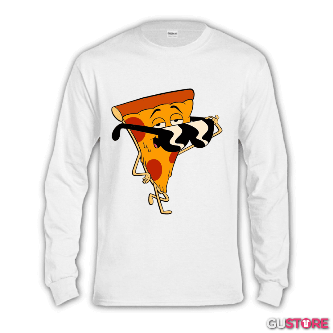 Polera manga larga Pizza