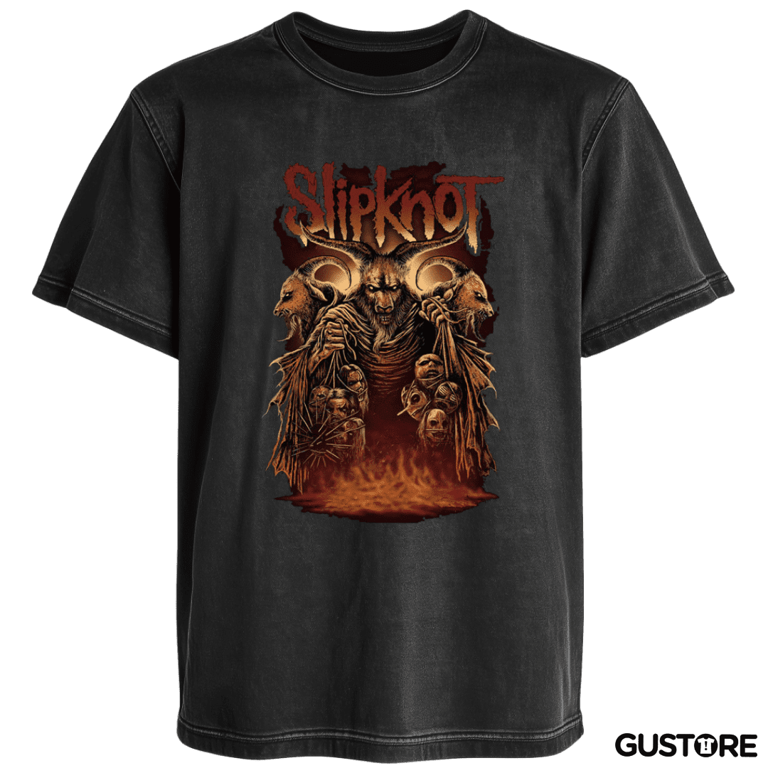Polera desgastada Slipknot full color