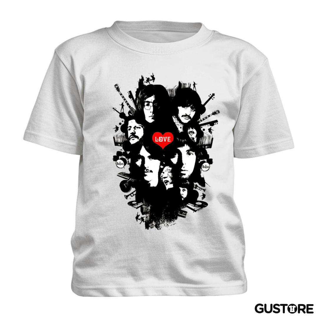 Polera de niño The Beatles full color 2