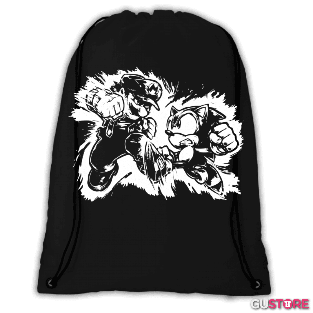Mochila Tio del bigote Vs Herizo Sonico