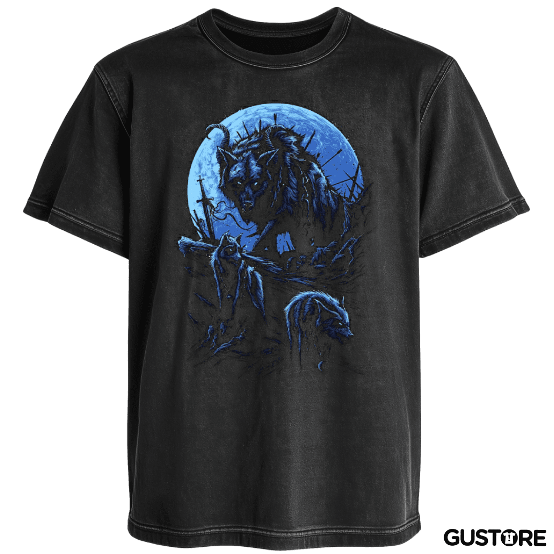 Polera desgastada Wolf 3