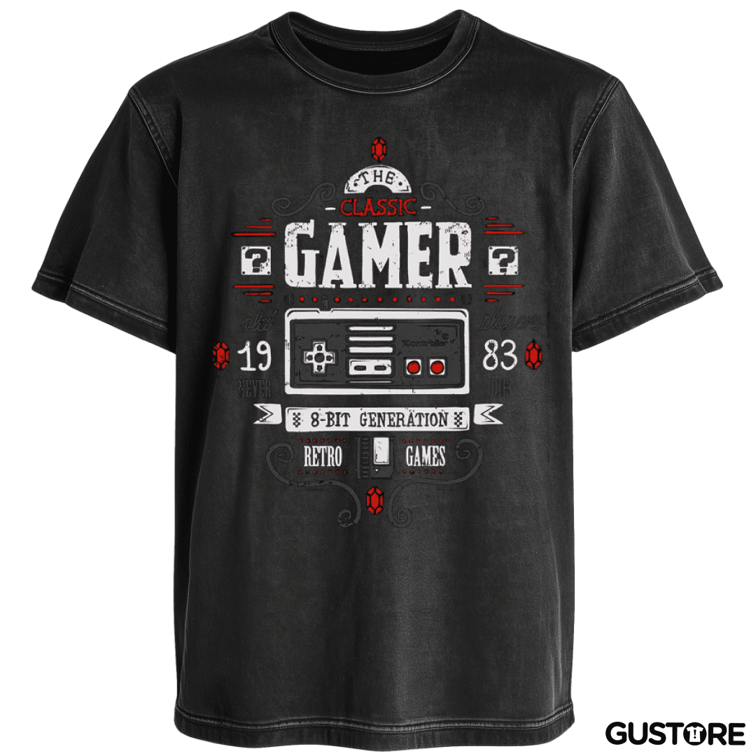 Polera desgastada Classic Gamer