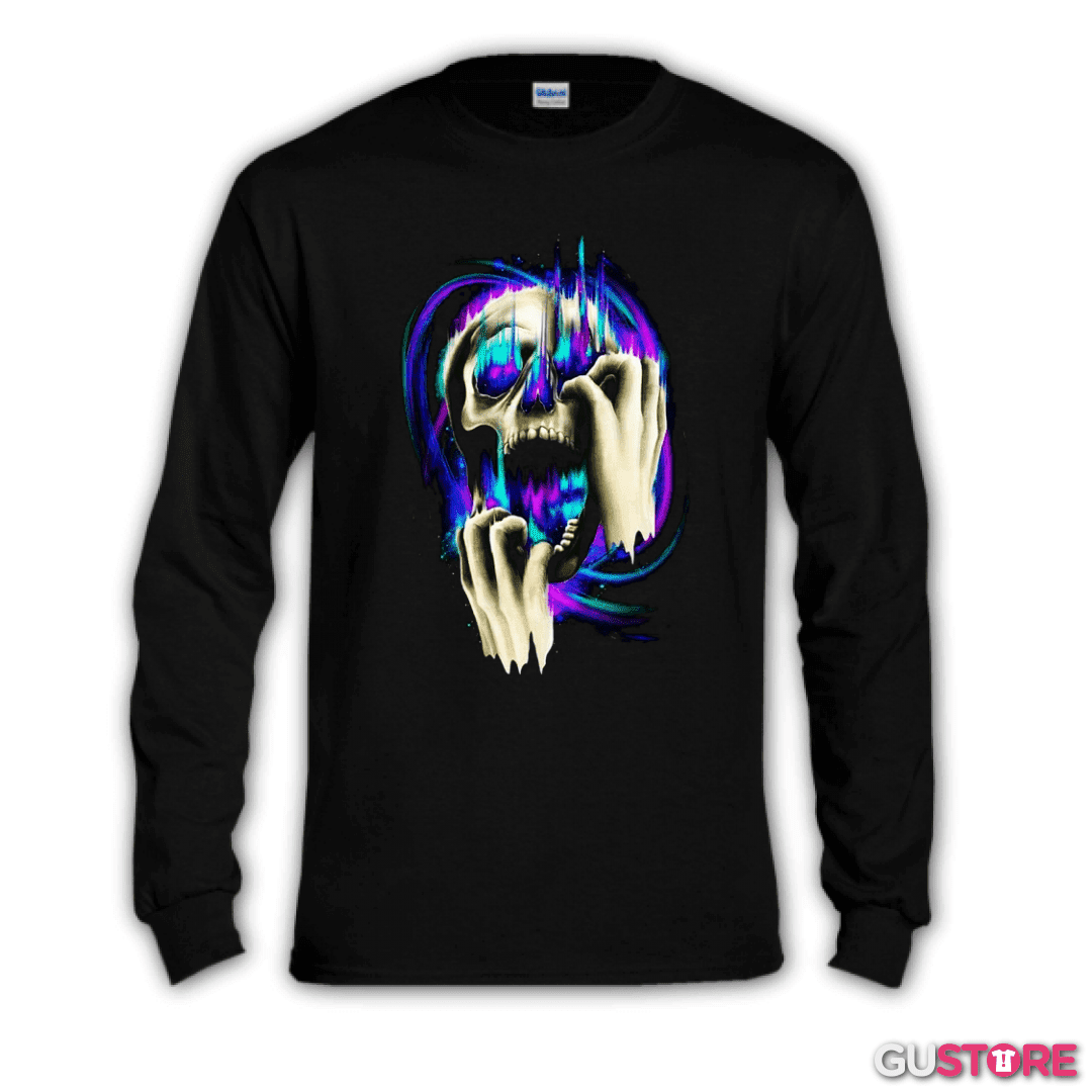 Polera manga larga Galaxia Skull