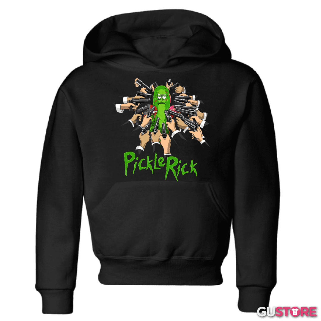 Poleron de niño Pickle rick armas