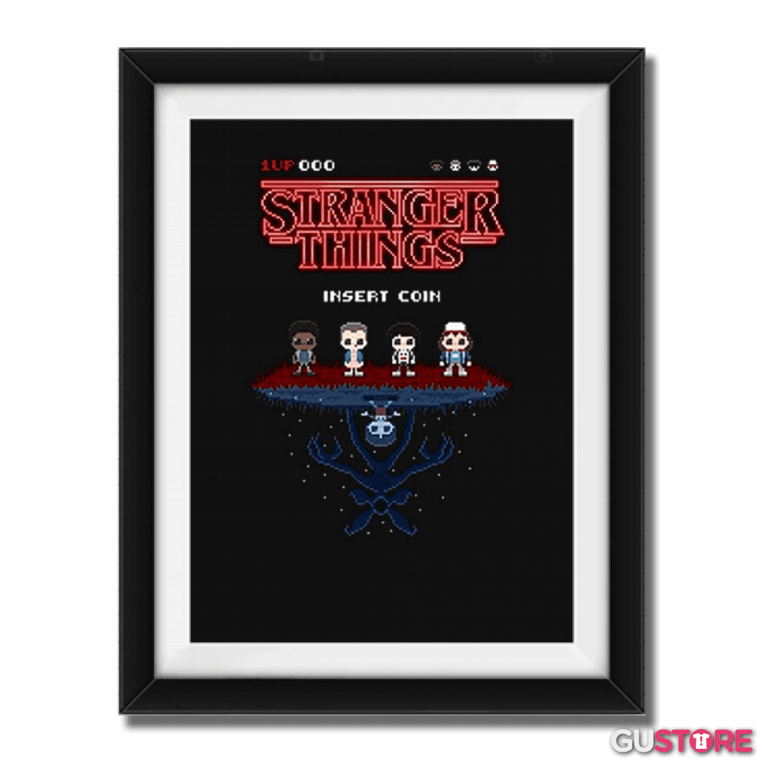Cuadro decorativo Stranger things 8 bits