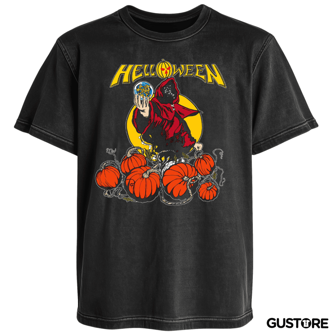 Polera desgastada Helloween 2