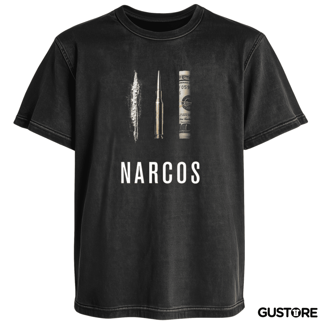 Polera desgastada Narcos 3