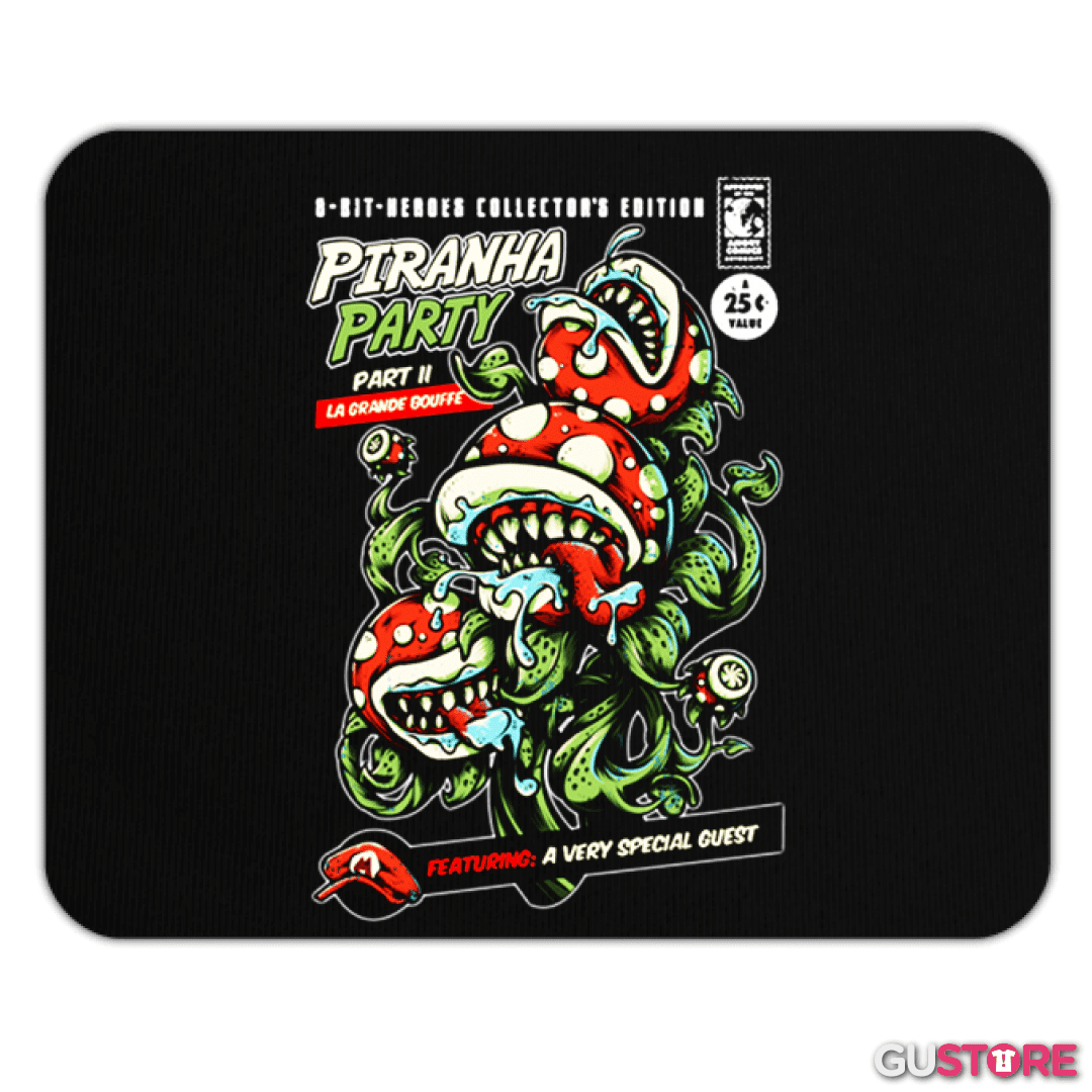Mousepad Piranha Party
